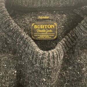 Burton Men's Charcoal Crewneck Sweater